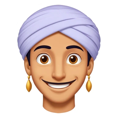 Aladdin without a mustache sticker