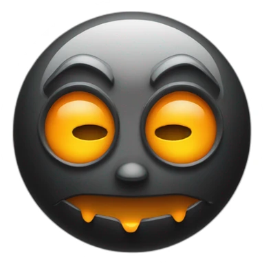 Masque de citrouille avec les yeux noir et un couteaux sticker