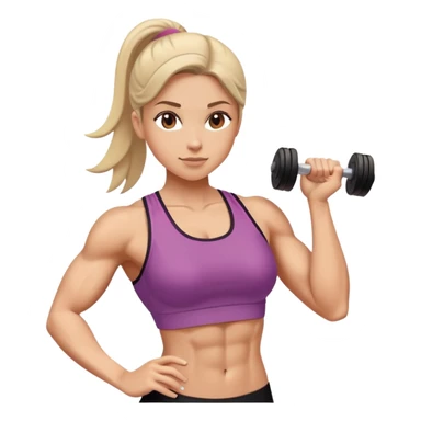 Workout women sticker