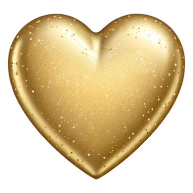 heart with gold sparkles sticker
