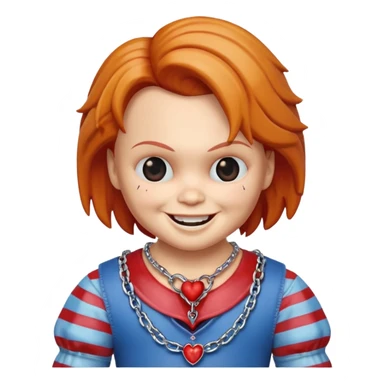 chucky horror neckless sticker