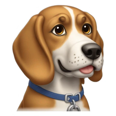 Perro Stanford sin mancha blanca sticker