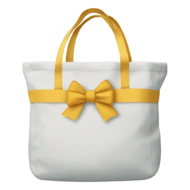 Tote bag with bows on it sticker