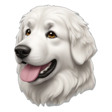 Great Pyrenees dog sticker