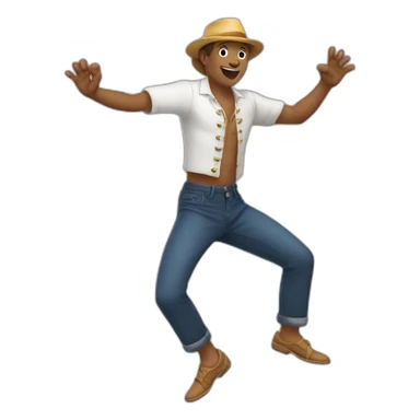 Caça bailando sticker