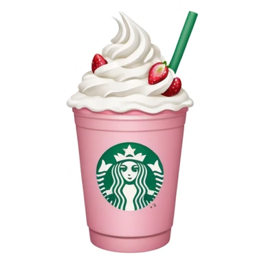 Starbucks drink that is pink with strawberries  sticker