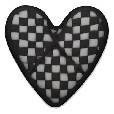 Black heart bandage sticker