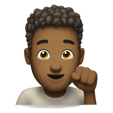 person with fist on cheek wistfully looking out of window happy nice summer's day slack but happy mouth dreaming eyes daydreaming sticker