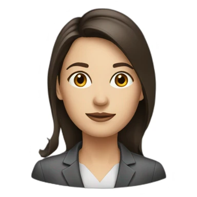 woman business analyst brunette sticker