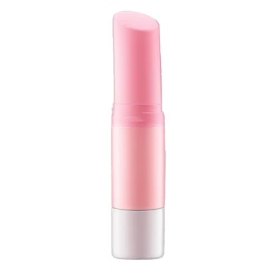 Pastel pink colored lip gloss tube sticker