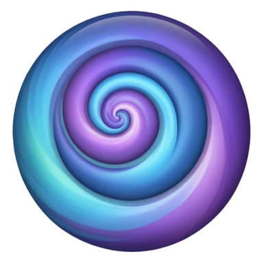 Create a MAGICAL orb or sphere with swirling colors that convey a magical and special feeling. Use soft, muted purples and blues, avoiding bright or neon tones, to create a calm and harmonious look. Keep it visually ap
 sticker
