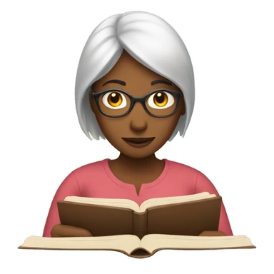 Woman reading  sticker