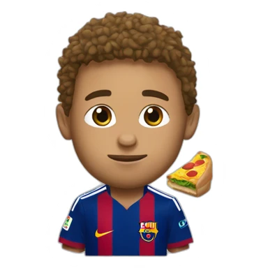 Neymar qui mange Macdonald sticker