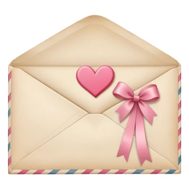 "A romantic love letter in an envelope sealed with a heart-shaped stamp and a pink ribbon, vintage style." sticker