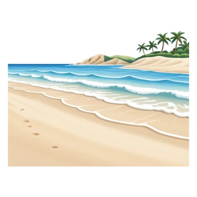 playa paisaje sin que sea un cuadro y que el cielo azul sticker