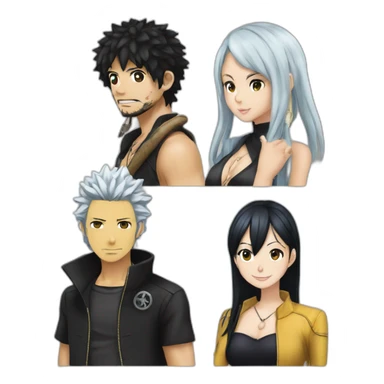 Nico Robin and Trafalgar law sticker