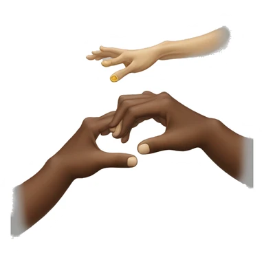 The creation of Adam hands sticker