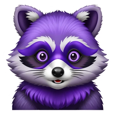 Purple raccoon  sticker