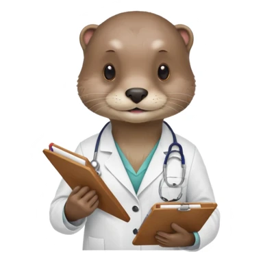 haz una nutria como nutriologa sticker