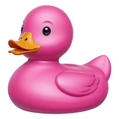 pink toy duck sticker