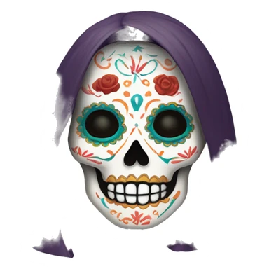 calavera for dia de los muertos sticker