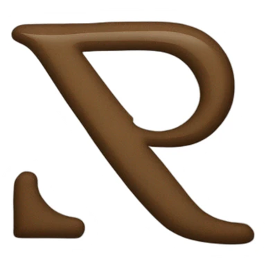 Letter R sticker