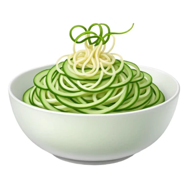 bowl of cucumber noodles sticker
