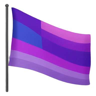 Bisexual flag IOS sticker