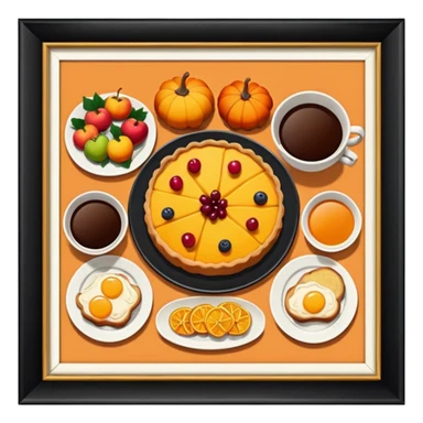 autumn brunch sticker