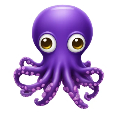 Pulpo morado  sticker