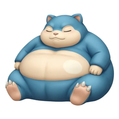 snorlax but same as anime  sticker