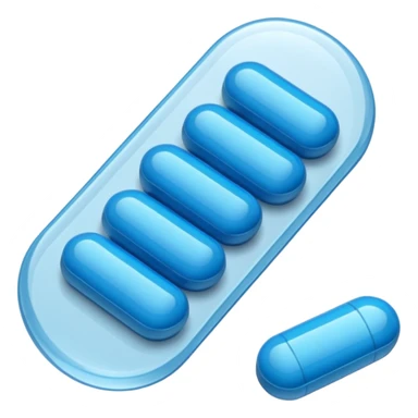 blister pack and blue medicines sticker