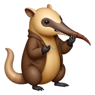 Anteater eating an ant sticker