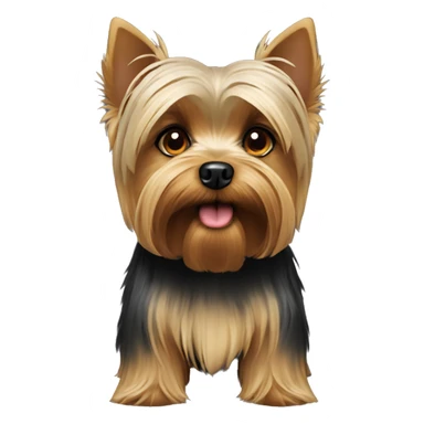 Short haired Yorkshire terrier strict face like this 😠 sticker