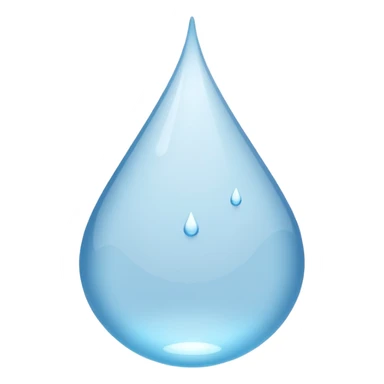 Gota de agua blanca  sticker