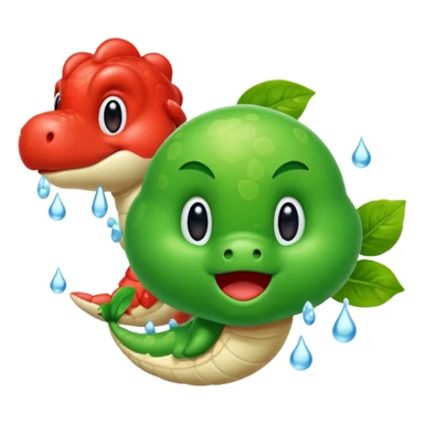 Yoshi was too cold and Scampi was too hot! sticker