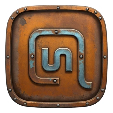 Create a Discord server icon showing the name DUBS based on RUST. sticker