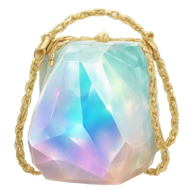 opal Crystal gemstone handbag sticker