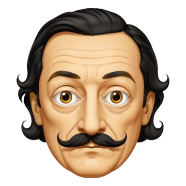 Fais-moi un masque de Salvador Dali d'une manière réaliste, la même série que La Casa de Papel sticker