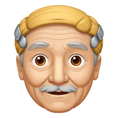 una imagen de un abuelo de 63 años con una enfermedad cardiovascular pero puedes poner al rededor habitos saludables PERO QUE SUFRA DE ENFERMEDAD CARDIOVASCULAR Y QUE NO SE VEA TAN FELIZZ sticker