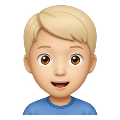 asian kid surprise face sticker