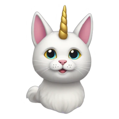 Gato unicornio sticker