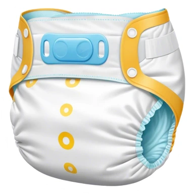 Disposavle diaper with tape fasteners sticker