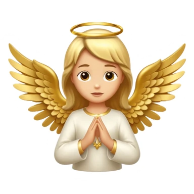 Christmas angle gold sticker