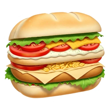 Sandwich pita bread sticker