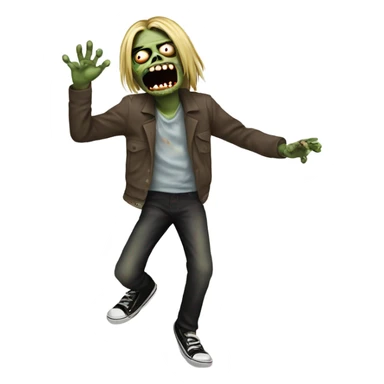kurt cobain zombie dancing sticker