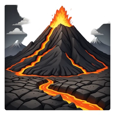 Volcanic Land sticker