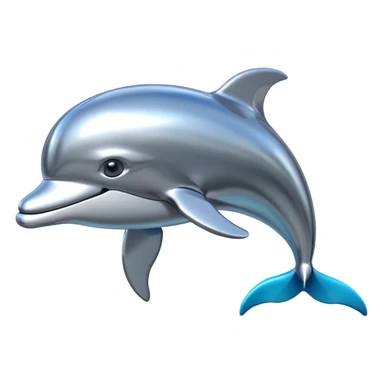 robot dolphin sticker