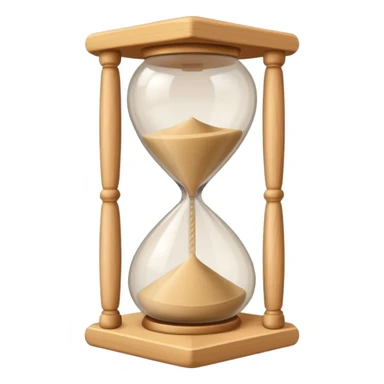 classic sand hourglass timer sticker