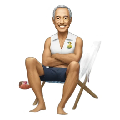 marcelo rebelo de sousa at the beach sticker